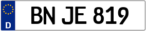 Trailer License Plate